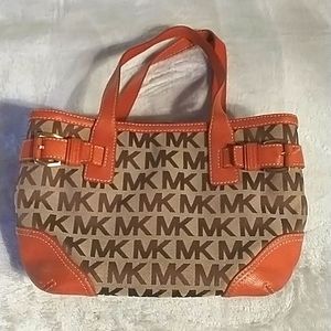 Michael Kors tote bag in brown and orange